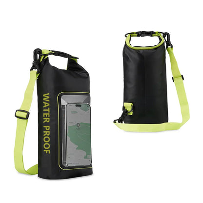 BowLift | AquaVault Waterproof Dry Bag 2L | With Touchscreen Window | Outdoor Bag for Kayaking, Trekking & Water Sports