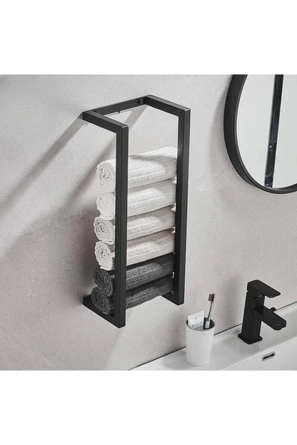 Skanto | Slim Black Bathroom Shelf