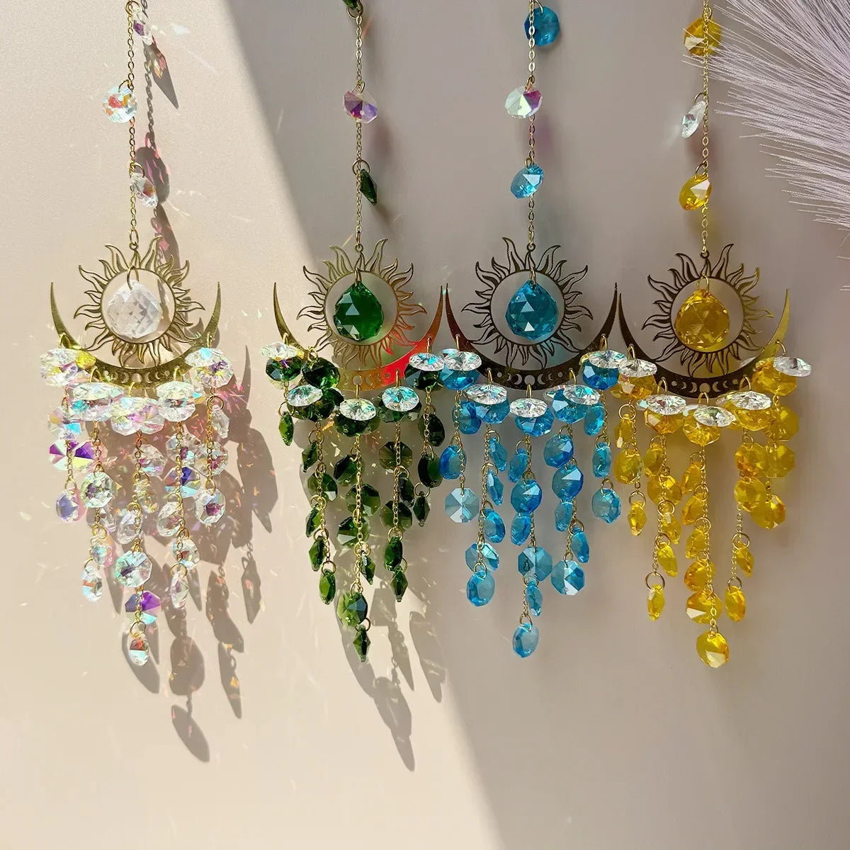Skanto | Radiant Moonlit Quartz Prism Suncatcher