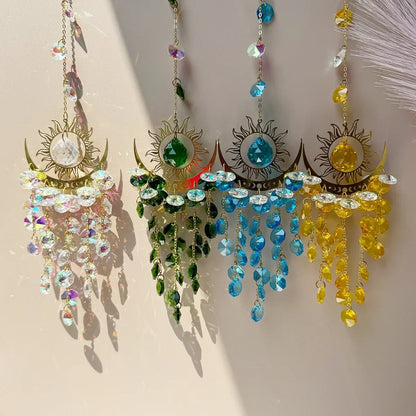 Skanto | Radiant Moonlit Quartz Prism Suncatcher