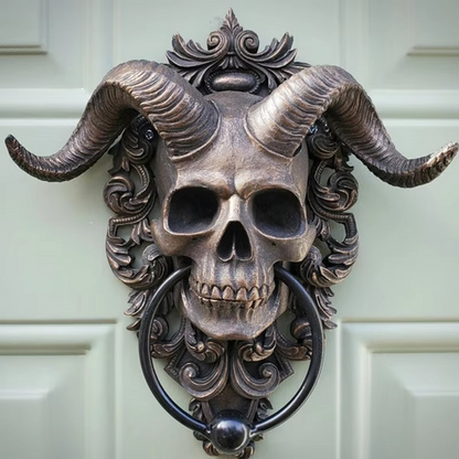 BowLift | Resin Gothic Goat Skull Door Knocker