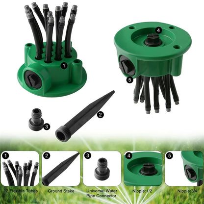 BowLift | Smart Rotation 360 Garden Watering Sprinkler