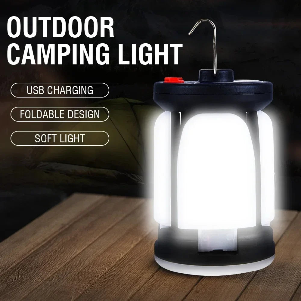 BowLift | LUMALITE Solar Camping Lamp | USB & Solar Charging | 6 Light Modes | Foldable & Power Bank – 1000 Lumen