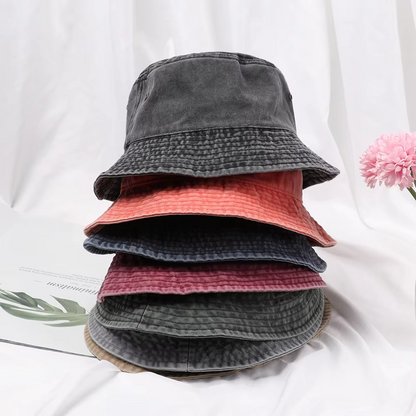 BowLift | Versatile Denim Bucket Hat - Unisex, Foldable & Stylish