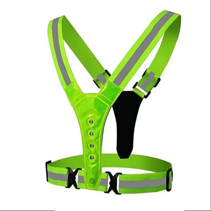 BowLift | LED Reflective Safety Vest with Adjustable Straps and USB Rechargeable Lights