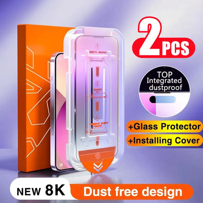 Dust-free privacy screen for self-installation
