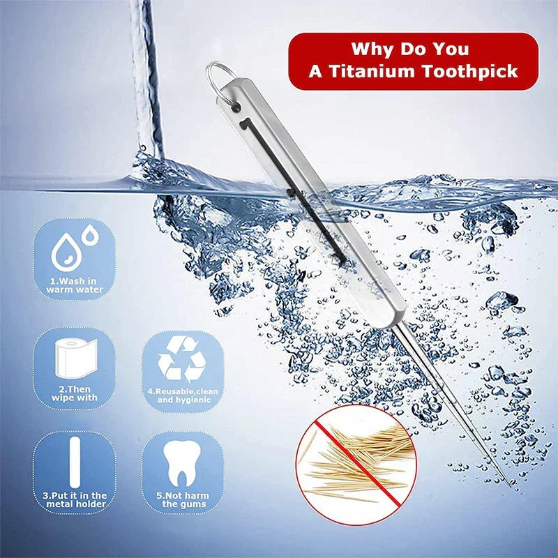 Brehn | Portable High-Strength Titanium Alloy Toothpick