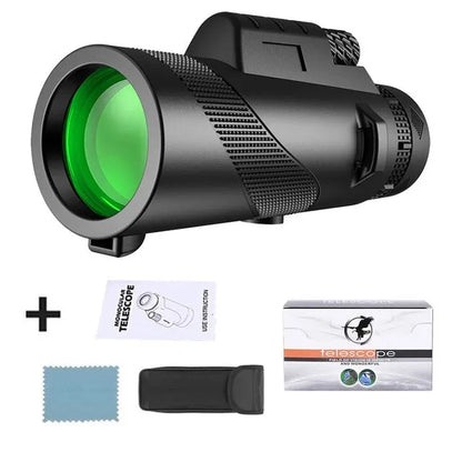 BowLift | 80x100 HD Zoom Monocular Telescope: Powerful portable binoculars for hunting, camping, and outdoor exploration