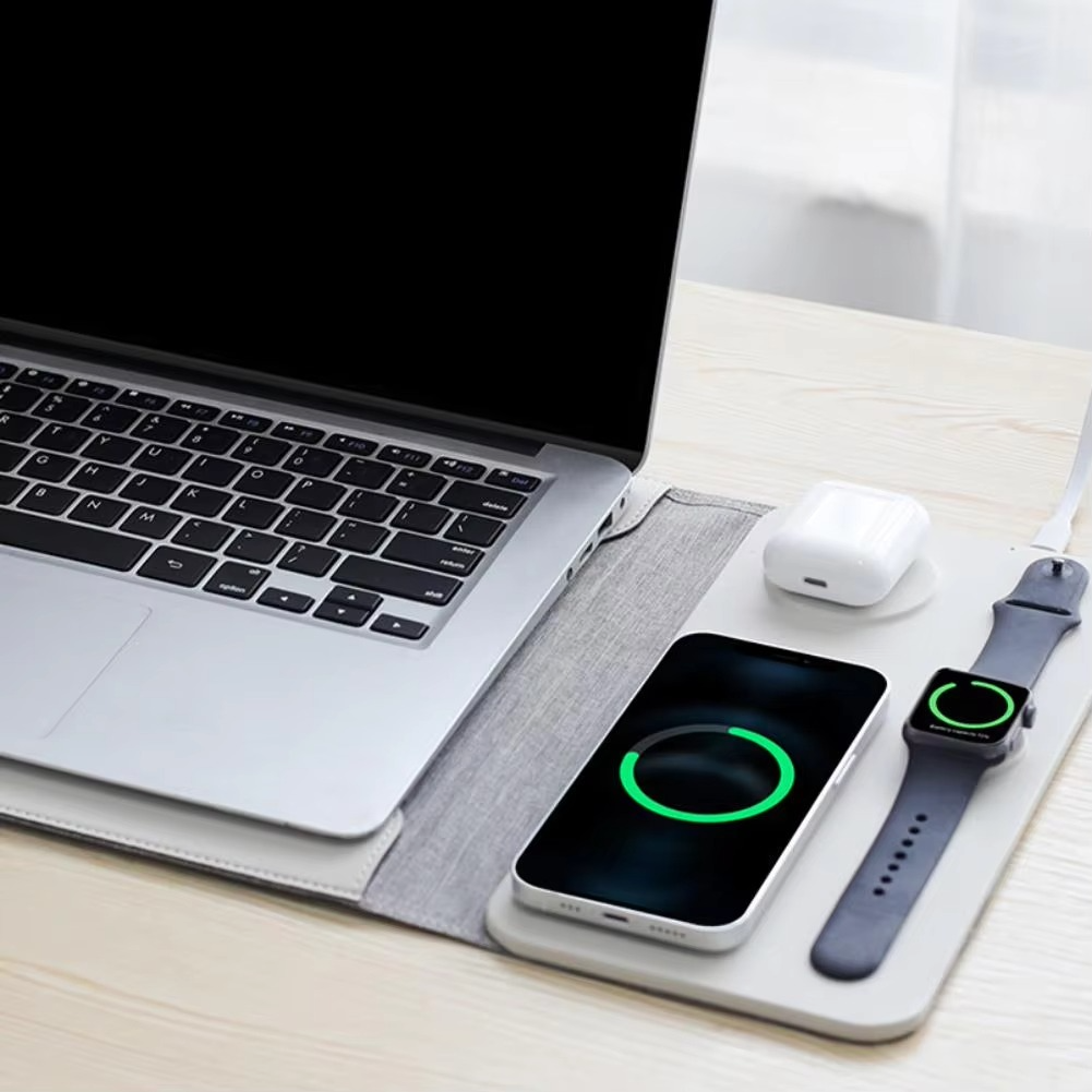 BowLift | Magnetic 3-in-1 Wireless Charging Laptop Sleeve with Mouse Pad &amp; Desk Mat
