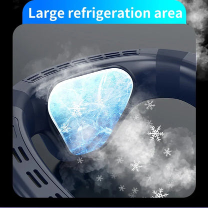 Portable Neck Fan 5200mAh – Rechargeable Wearable Semiconductor Cooling Fan, Personal Outdoor Neck Air Conditioner | Bowlift