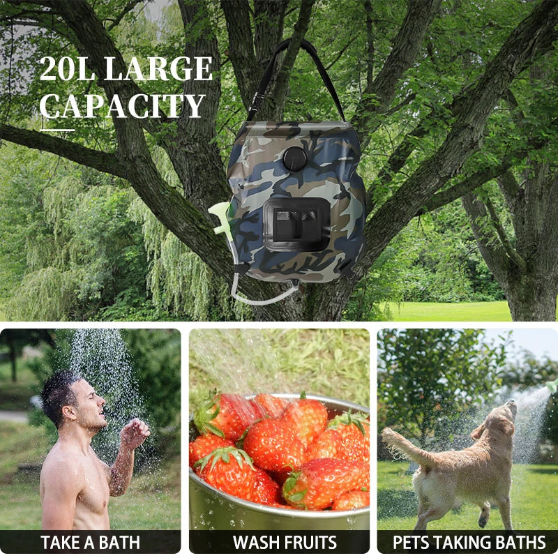 BowLift | SolarFlow | Solar Shower | Environmentally Friendly & Mobile | 20L Capacity
