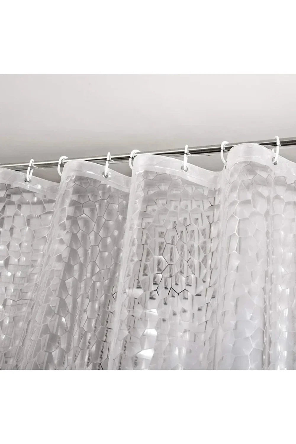 Transparent Dice Shower Curtain