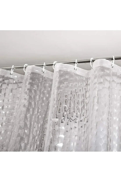 Transparent Dice Shower Curtain