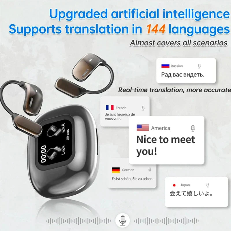 BowLift | Real-Time Translation Earbuds with LCD Touch – Lexora