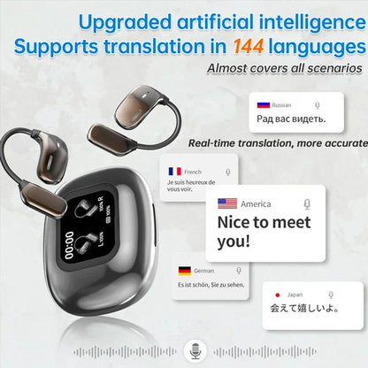 BowLift | Real-Time Translation Earbuds with LCD Touch – Lexora