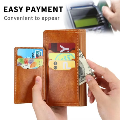 BowLift | Premium Leather iPhone Flip Wallet & Stand Case