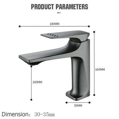 Karnz | Elegant Bathroom Faucet - with Single Lever for timeless comfort