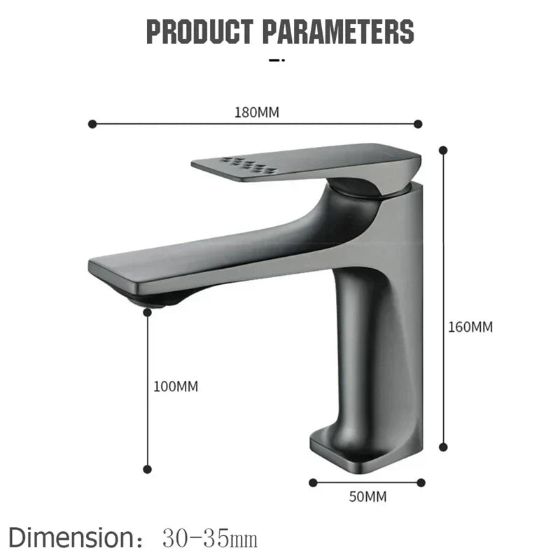 Brehn | Elegant bathroom faucet - with single lever for timeless comfort