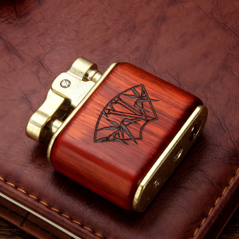 Wooden Vintage Spark Kerosene Lighter | Bowlift
