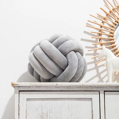 Plush Knot Cushion (Velvet) | Bowlift