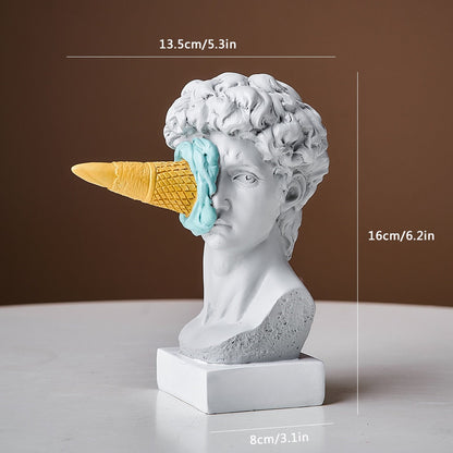 Frendorf | David Figurine with Ice Cream Home Decoration Sculpture