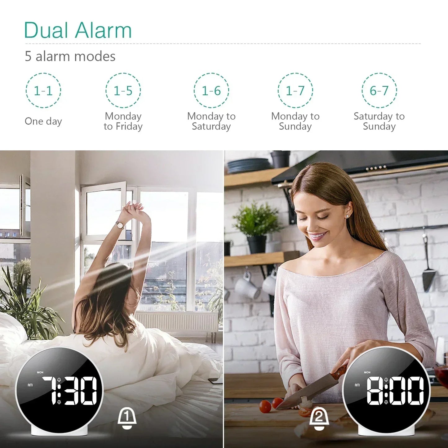 BowLift | Light Source Digital Table Clock