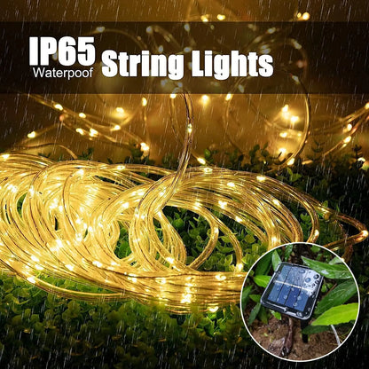 BowLift | LumiSolar String Lights Outdoor | 7–32 m | Solar Powered & Waterproof | 8 Light Modes | Christmas, Garden & Party Lighting