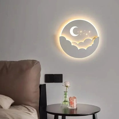Skanto | Magical LED Wall Lamp – Moon & Stars Night Light