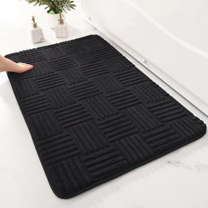 BowLift | Thick Striped Non-Slip Bath Mat with Soft and Absorbent Capability