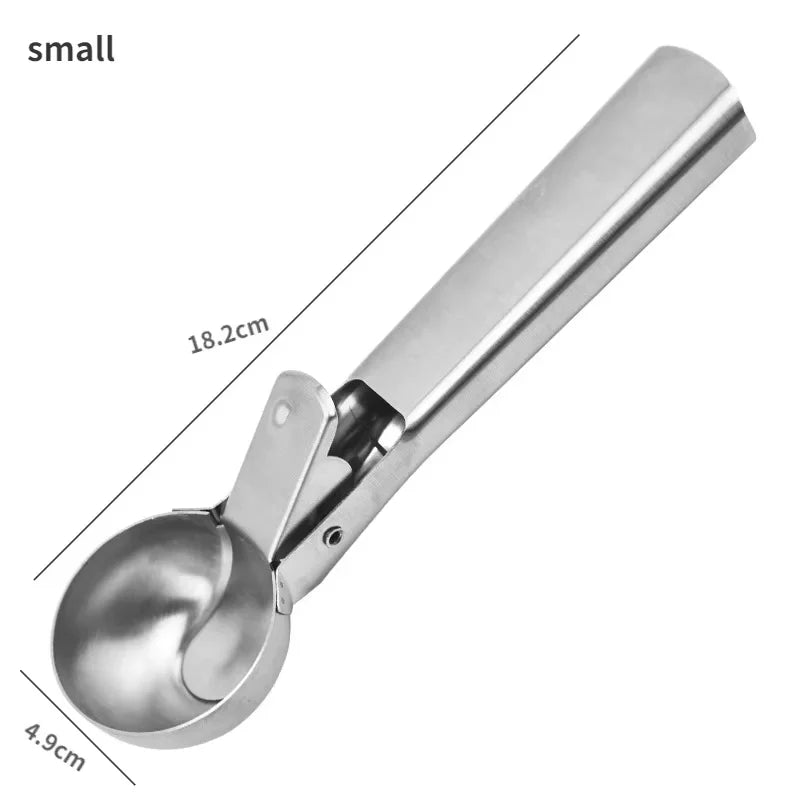 BowLift | Scoop Ice Cream Scoop Stainless Steel | Robust & Dishwasher Safe | For small & large scoops | Smooth Handle
