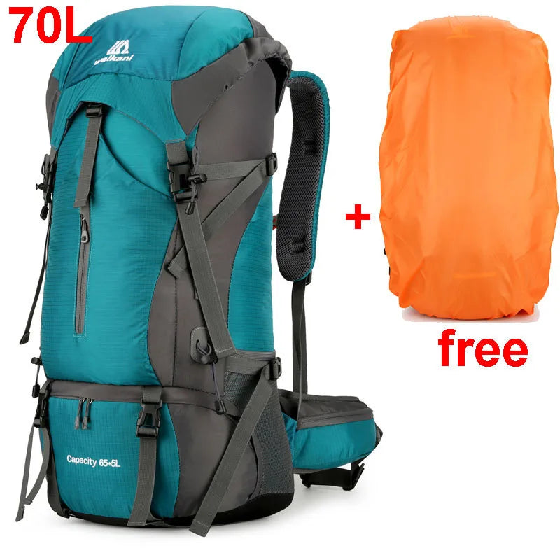 Alpivento 70L Trekking Backpack with Rain Cover | Skanto