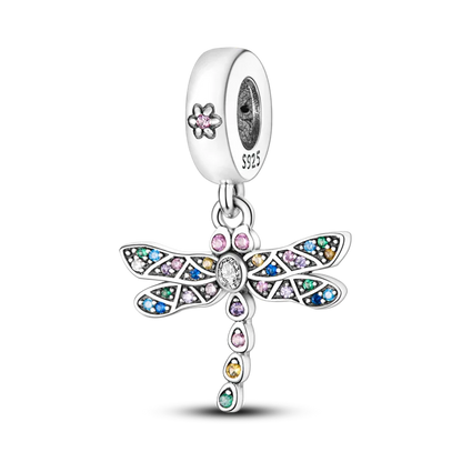 Skanto | 925 Silver Golden Leopard Charm Beads Colorful Chameleon Rhinoceros Lion Scarab Cat Pendant Compatible with Original Pandora Bracelet Jewelry