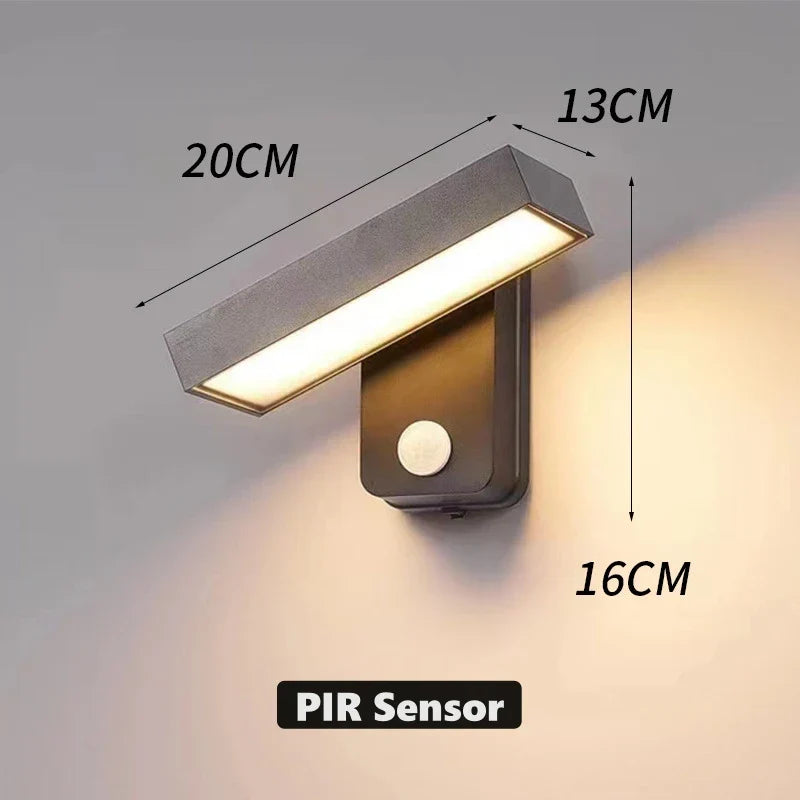 Skanto | Skanto VarioLux LED Outdoor Wall Light | Motion Sensor & IP65 | Rotatable | 30-50 cm