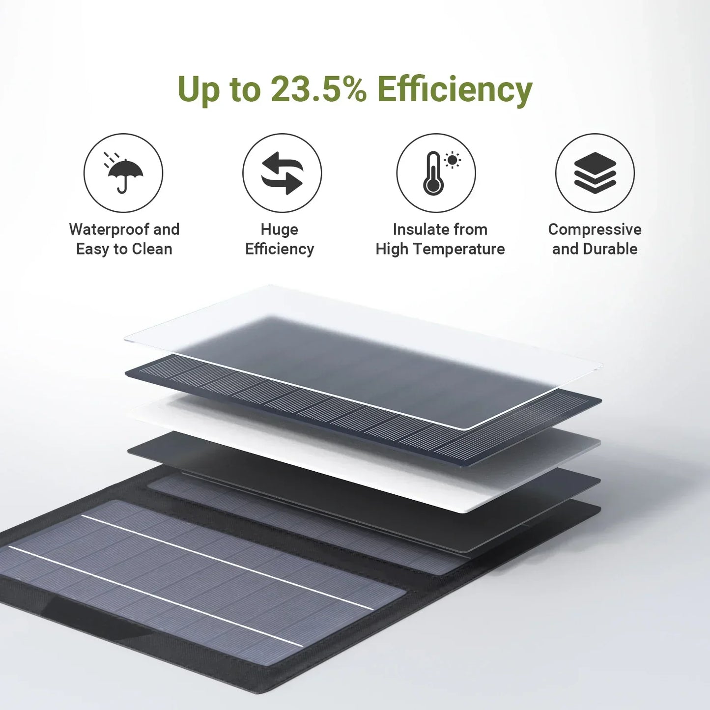 BowLift | Solvita Mini Solar Panel | Foldable & Ultralight | 10W USB | For Outdoor & Travel