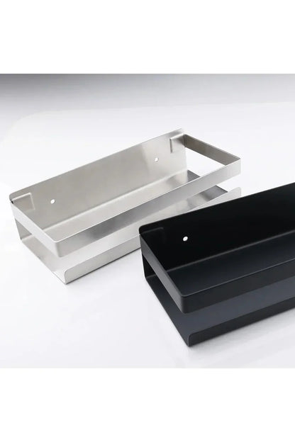 Modern black wall shelves