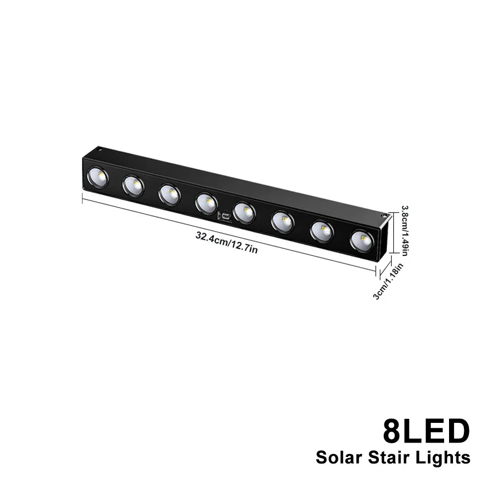BowLift | Solavera LumiFence Solar Lights | 4-piece Set LED Outdoor Lights | IP54 Weatherproof | Aluminum | For Garden, Fence & Patio