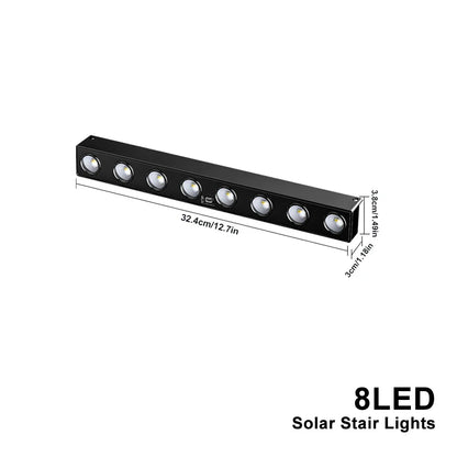 BowLift | Solavera LumiFence Solar Lights | 4-piece Set LED Outdoor Lights | IP54 Weatherproof | Aluminum | For Garden, Fence & Patio