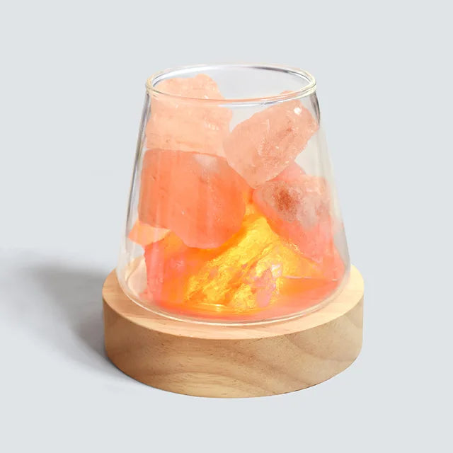 Himalayan Salt Lamp - Crystal Night Light & Essential Oil Diffuser