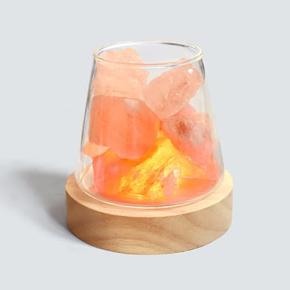 Himalayan Salt Lamp - Crystal Night Light & Essential Oil Diffuser