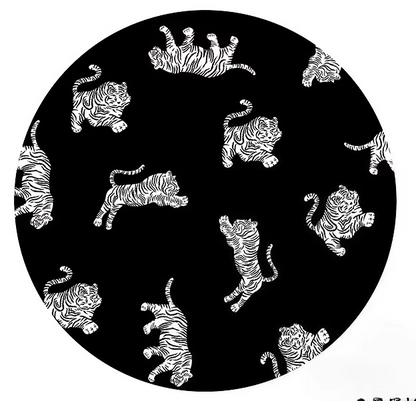 BowLift | Plush Round Leopard Pattern Area Rug – Soft Thickened Floor Mat for Bedroom or Living Room