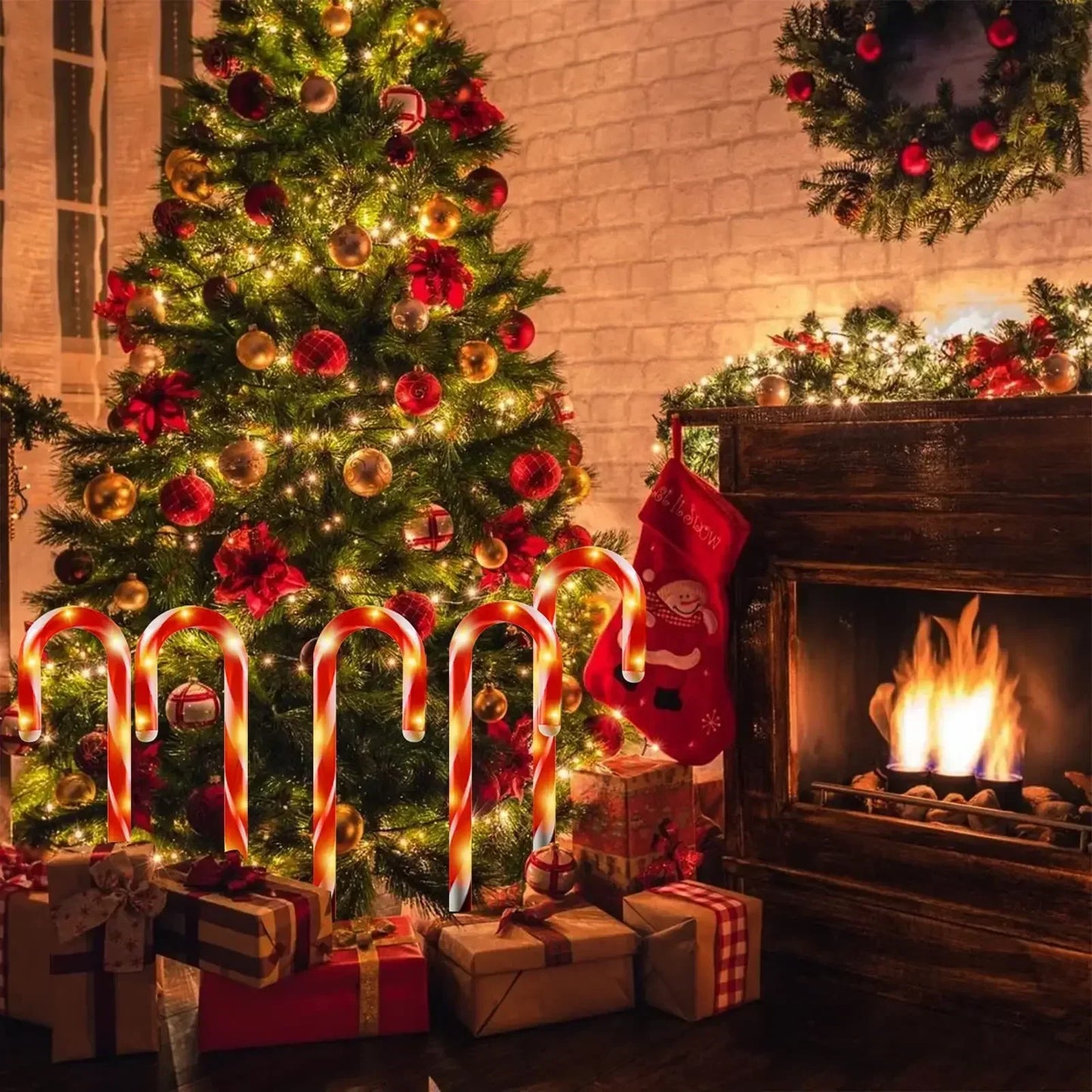 Skanto | CandyCaneLuxe | Waterproof LED Christmas Lights