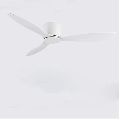 42-52 Inch Ceiling Fans with DC Motor — Remote Control Low-Profile Cooling Fans, without Light, White Wood & Black Options | Karnz