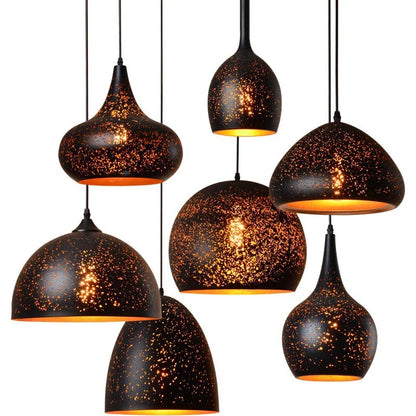 Skanto | Vintage Iron Pendant Lamp in Scandinavian Retro Loft Style