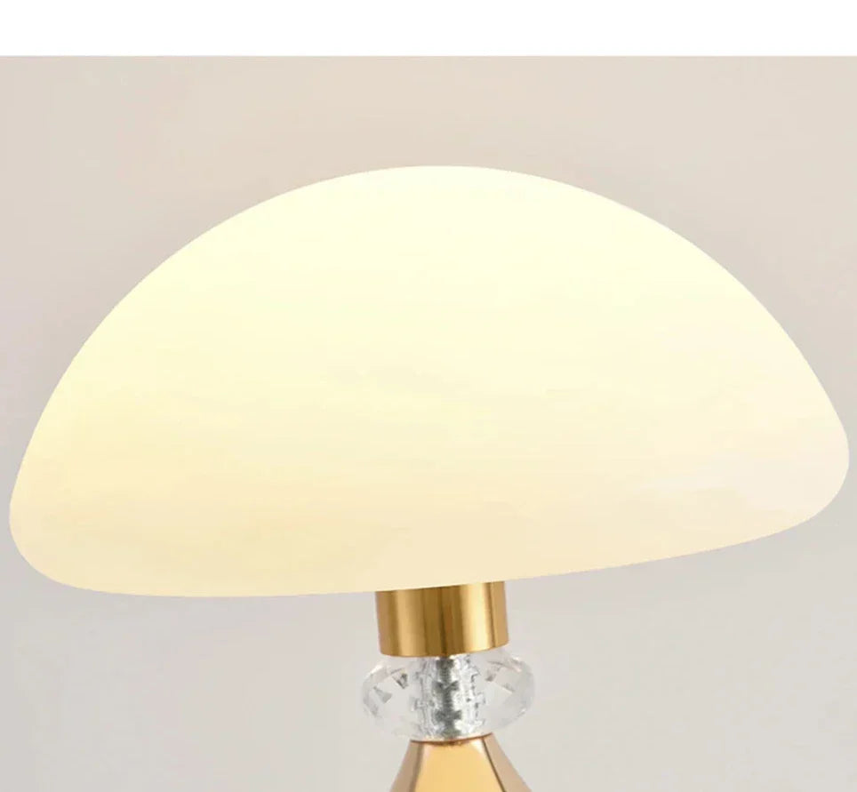 Decorative LED Mood Light – Crystal Table Lamp with Mushroom Design, Vintage Decorative Lamp for Living Room or Bedroom | Karnz