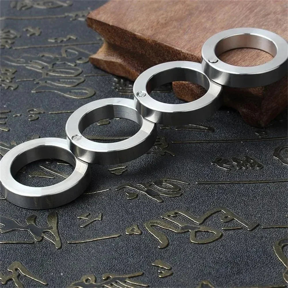 Brehn | Stainless Steel Self-Defense Rotatable Foldable Ring