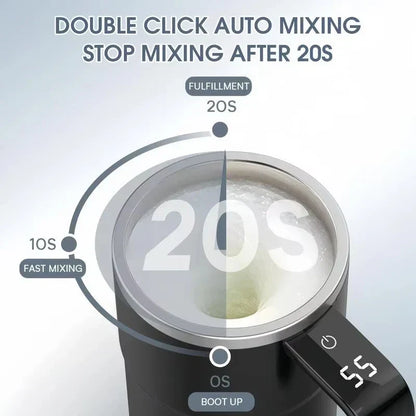 Skanto | Digital Temperature Display Self Stirring Mug