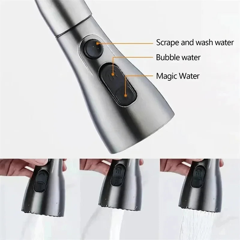 BowLift | Kitchen faucet with pull-out spout – Brushed Nickel