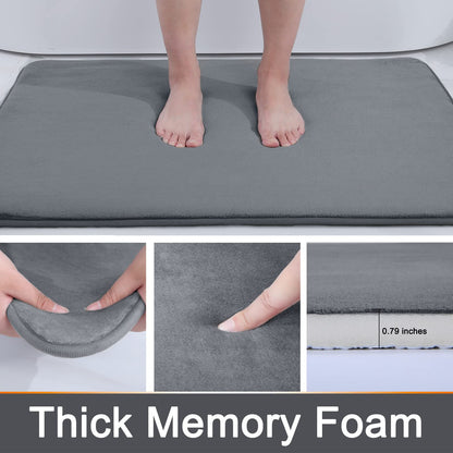 Skanto | Quick-Absorbent Non-Slip Memory Foam Bath Mat