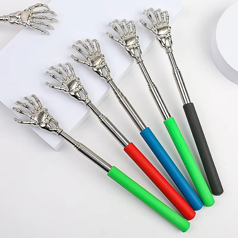 BowLift | Stainless Steel Telescoping Back Scratcher and Massager for People and Pets