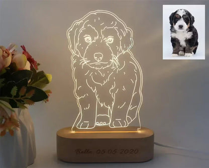 Skanto | Personal 3D Photo Lamp: Custom Photo & Text Night Light - Ideal for Valentine's, Weddings, Anniversaries, Birthday Gifts